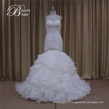 Puffy mariage robe Organza Ruffles jupe